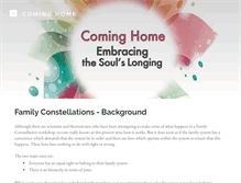 Tablet Screenshot of cominghome.org.uk
